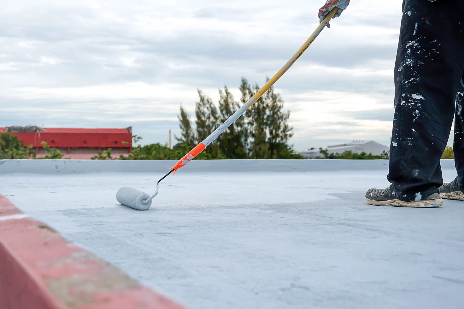 Commercial building waterproofing