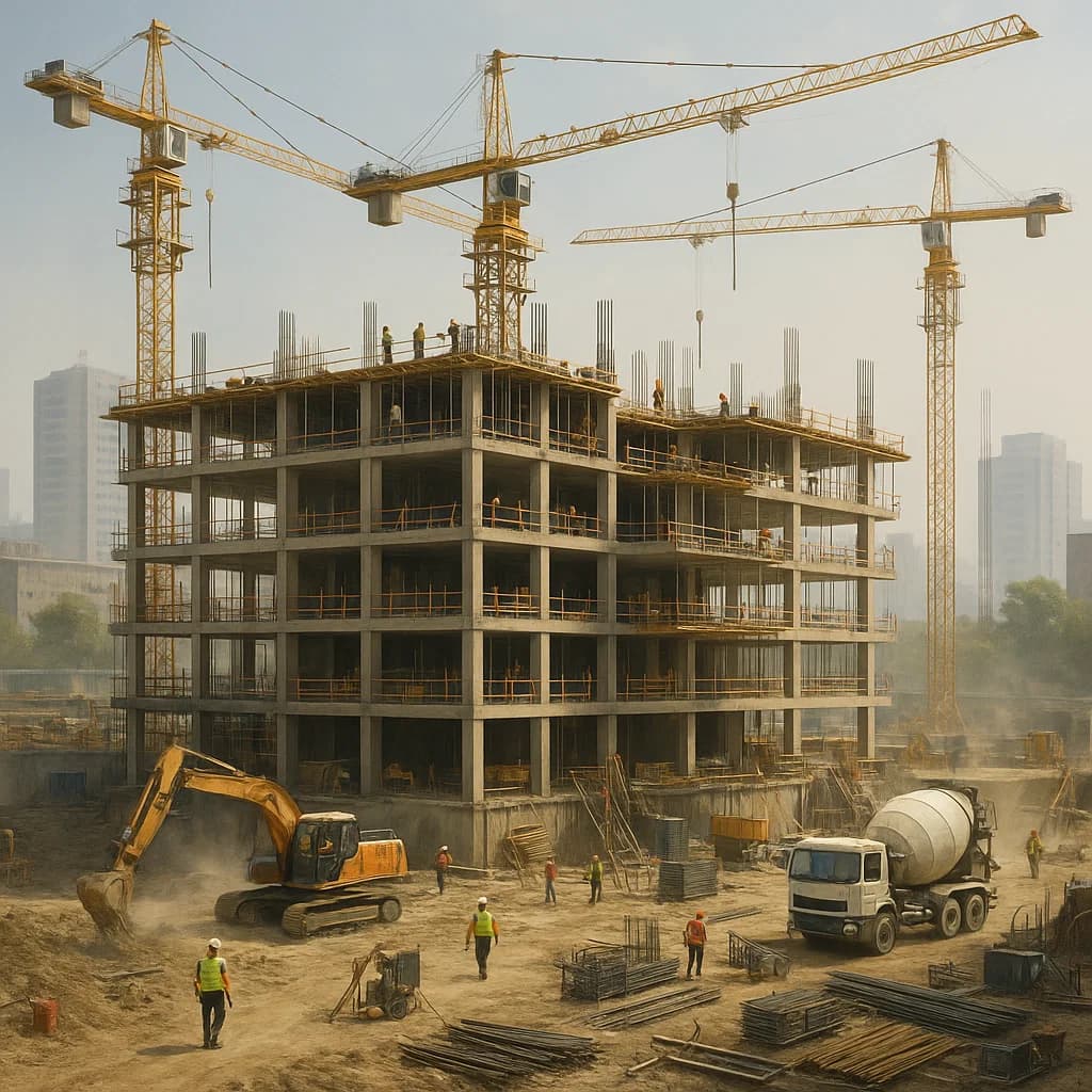 Construction site in Greensboro