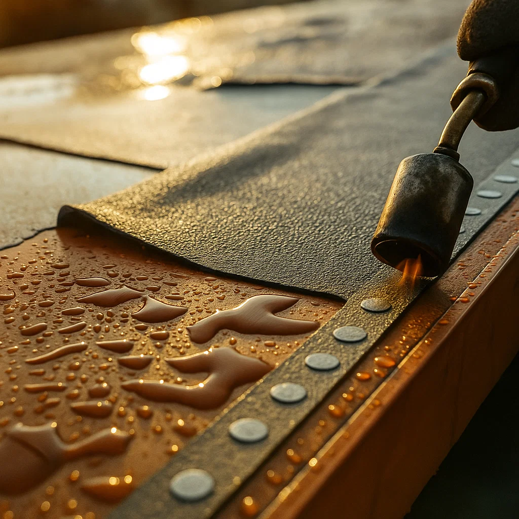 Deck membrane waterproofing installation